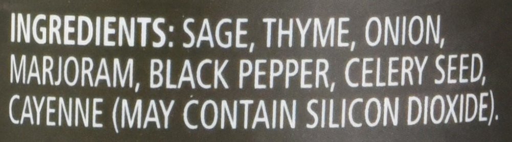 Frontier Co-Op Salt-Free Poultry Seasoning, 1.34 Ounce Bottle, Blend Of Sage, Thyme & Onion, Perfect For Poultry & Stuffing