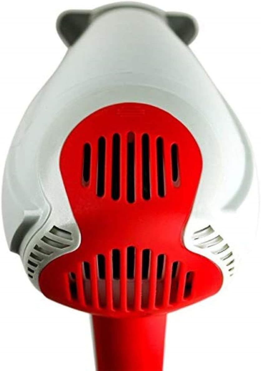 Ovente 1875 Watt Lightweight Hair Dryer, Ionic & Tourmaline Technology, Ideal for Body, Volume & Smoothing, Concentrator Nozzle Attachments for Home, Travel, or Professional Use, White & Red X2210W : Everything Else