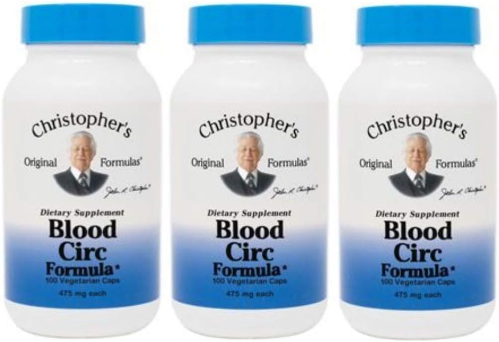 Dr. Christopher'S Blood Circulation Formula - 100 Ct (Pack Of 3)