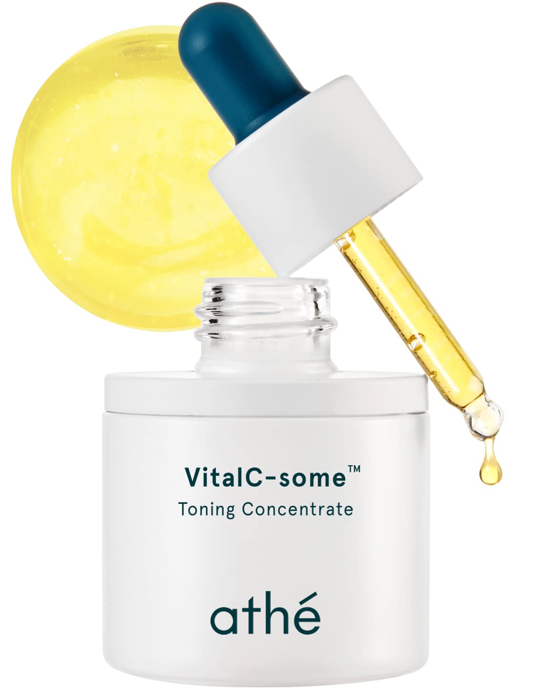 Athe Vital C-Some Toning Concentrate, Anti-Aging & Radiance Face Ampoule With Pure Vitamin C For Blemishes And Freckles, Korean Vegan Serum Targets Age Spots & Smooths Skin, 0.67 Fl.Oz