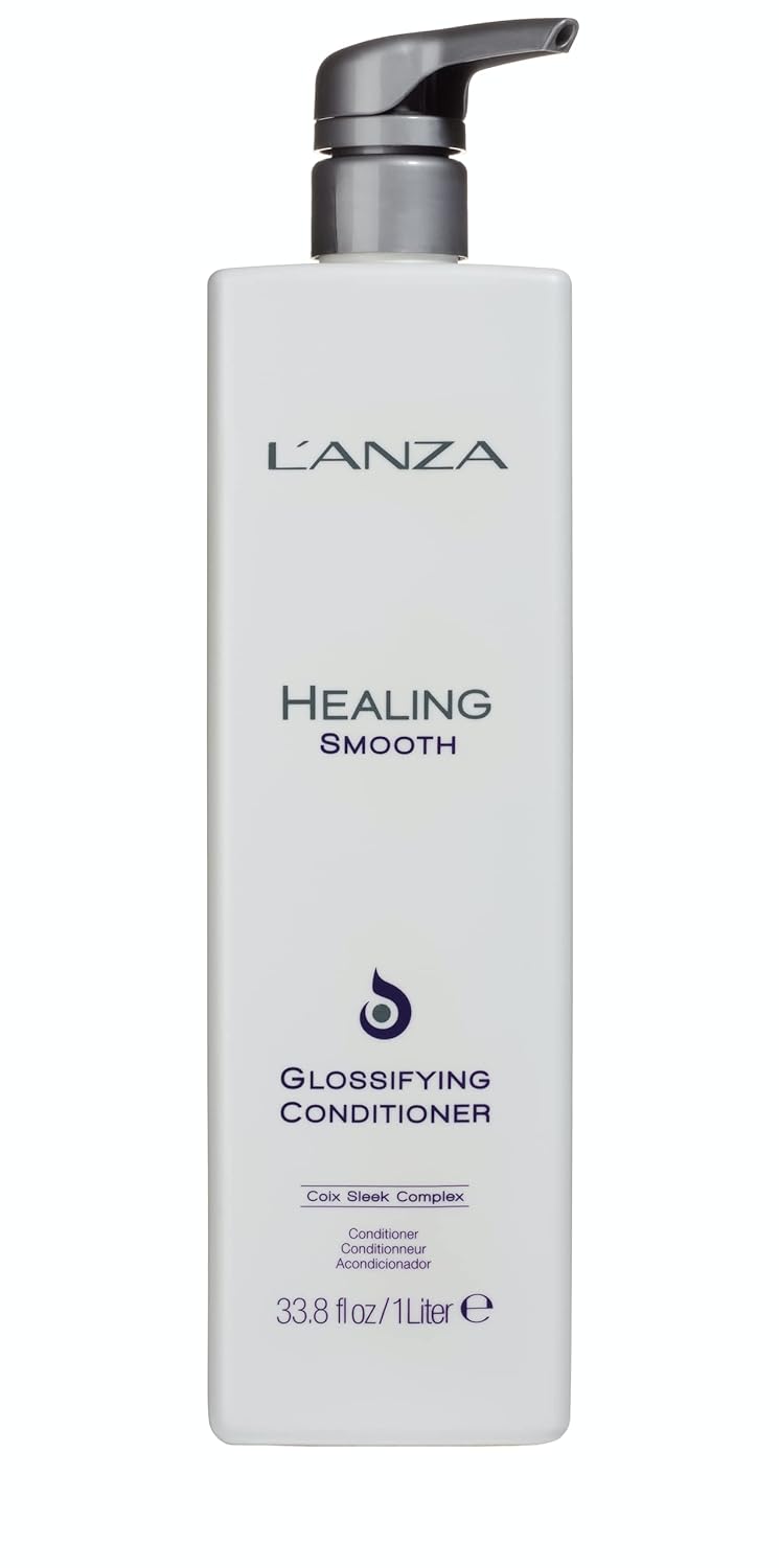 L'Anza Healing Smooth Glossifying Conditioner, Nourishes, Repairs, And Boosts Hair Shine And Strength For A Perfect Silky-Smooth, Frizz-Free Look