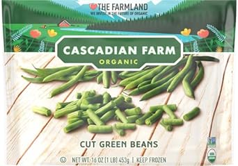 Cascadian Farm Organic Cut Green Beans, Non-GMO, Frozen Vegetables, 16 oz