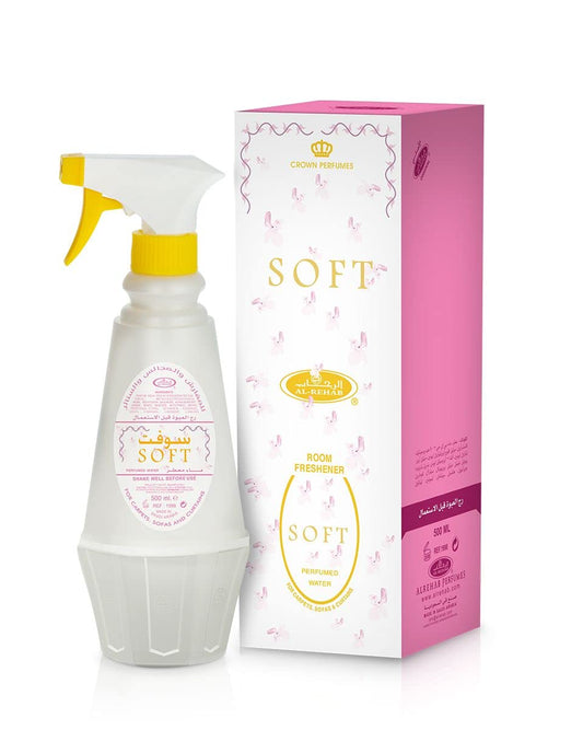 Soft - Room Freshner Spray - Perfumed Water - by Al-Rehab - 500ml(16.90 Fl Oz) : Health & Household