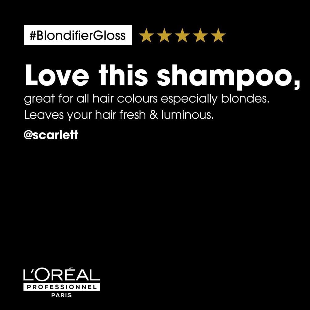L’Oréal Professionnel | Shampoo, For Highlighted or Blonde Hair, Serie Expert Blondifier Gloss, 300 ml : Amazon.co.uk: Beauty