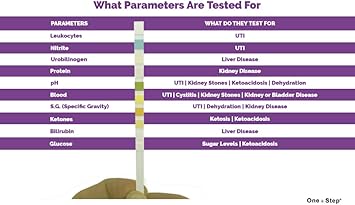 One Step 5 X Vet Pet Urine Test Strips - Veterinary Animal - Cats - Dogs