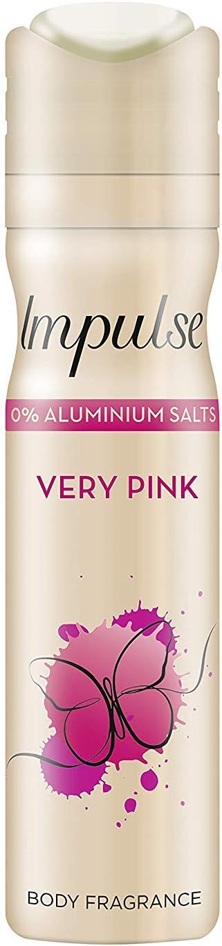 Impulse Very Pink Body Spray Pack Of 3 X 75 Ml