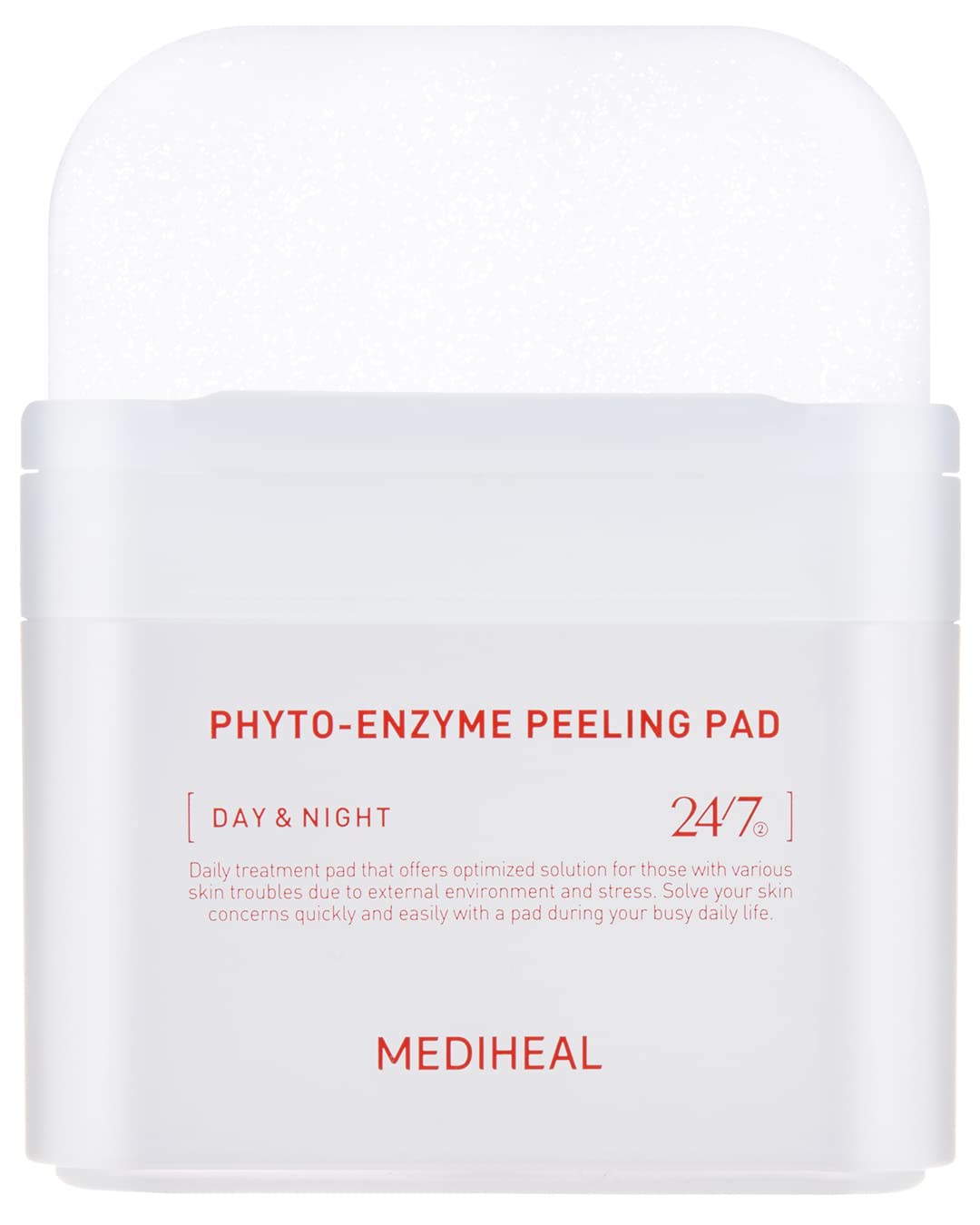 Mediheal Phyto Enzyme Peeling Pad - Vegan Face Resurfacing Gauze Pads With Lha & Papaya Enzym - Pore Tightening Pads To Control Sebum - Exfoliating Pads For Dead Skin Cells, 90 Pads