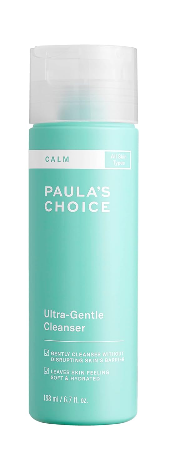 Paula'S Choice Calm Ultra-Gentle Cleanser For Sensitive Skin, Calms + Soothes Redness, Daily Face Wash For Rosacea-Prone & Eczema-Prone Skin, Fragrance-Free & Paraben-Free, 6.7 Fl Oz