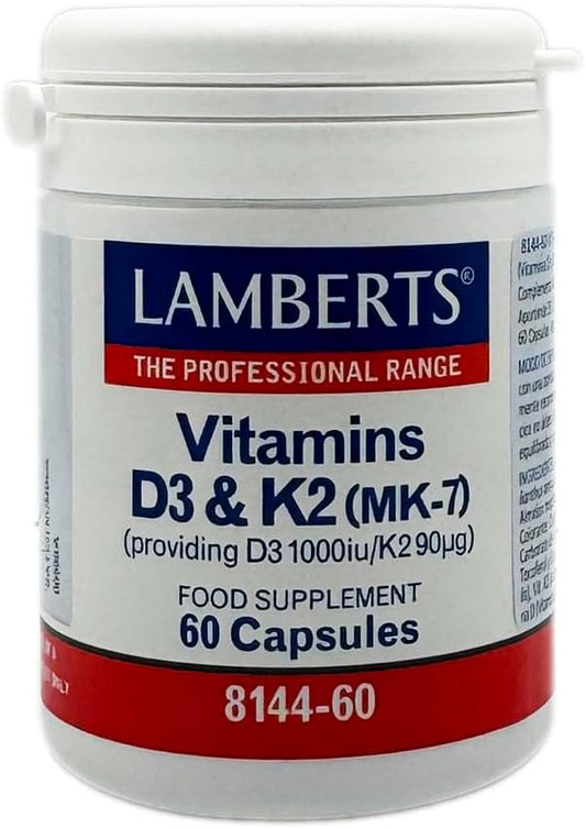 Lamberts Vitamin D3 1000Iu With K2 90µg 60 Capsules