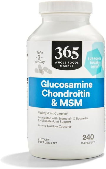 365 By Whole Foods Market, Glucosamine Chondroitin And Msm, 240 Capsules