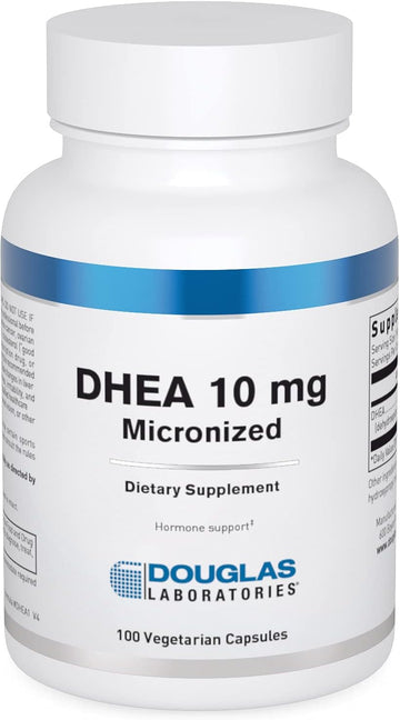 Douglas Laboratories Dhea 10 Mg Capsules - Micronized - Supports Hormone Balance, Immunity, Brain, Bone Health & Metabolism* - Non-Gmo - 100 Vegetarian Capsules
