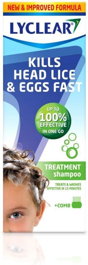 Lyclear Treatment Shampoo With Comb 200Ml - 4 Pack
