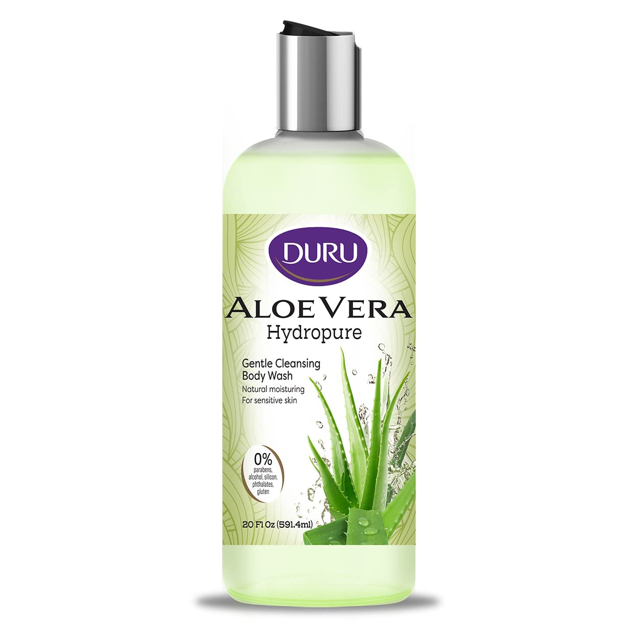 Duru Aloe Vera Body Wash - Gentle Cleansing Moisturizing Sensitive Skin Shower Gel Paraben Free Alcohol Free Silicone Free Phthalete Free Gluten Free Body Wash