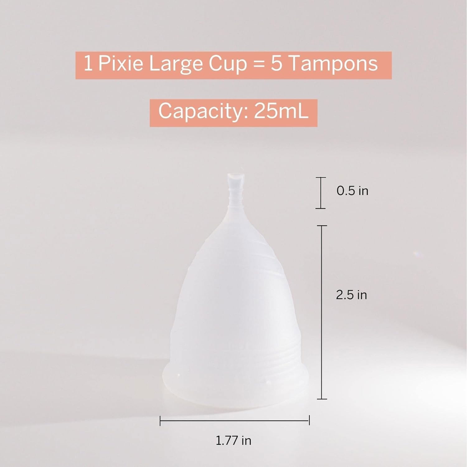 2 Pixie Menstrual Cups - No Metals Or Toxins - 100% Medical-Grade Silicone - Ranked 1 For The Most Soft Reusable Period Cup - Wear 12 Hours - Tampon Alternative - Buy One We Give One (Combo)