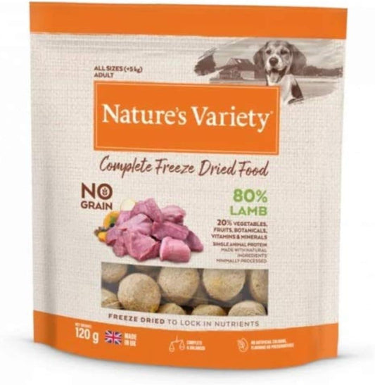 Natures Variety Dog Adult Freeze Dried Pure Whole Food Lamb 120Gm :Pet Supplies