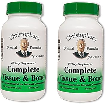 Dr. Christopher's Complete Tissue and Bone Formula 100 VegCap, Pack of 2