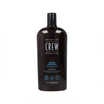 American Crew Detox Shampoo For Men, Naturally Derived, Vegan Formula, Citrus Mint Fragrance, 33.8 Fl Oz