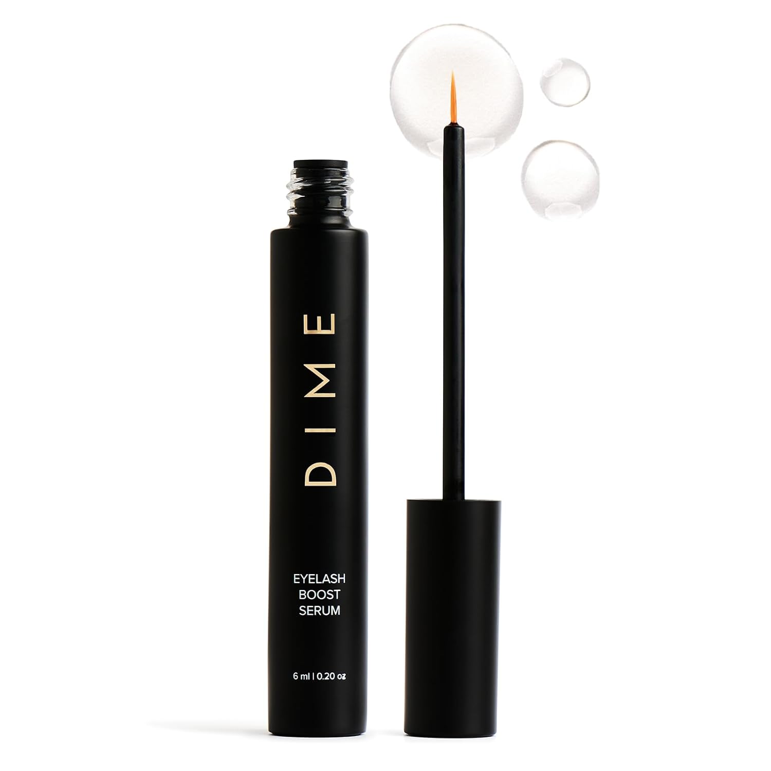 Dime Beauty Eyelash Boost Serum, Eyelash Growth Serum For Healthier, Longer, Thicker Eyelashes, 0.20 Oz / 6 Ml