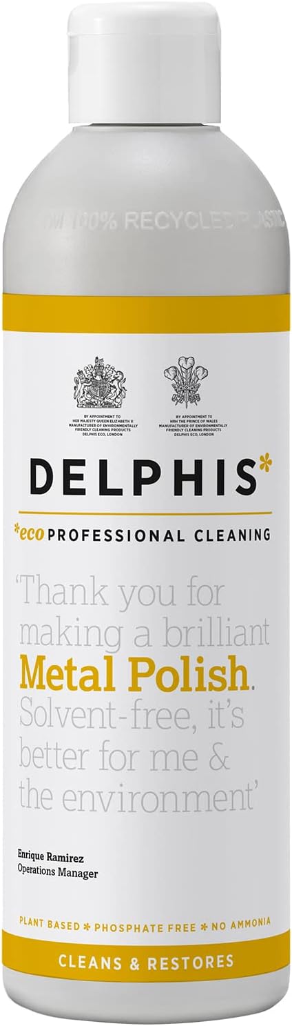 Delphis Eco Metal Polish Liquid 350Ml | Multi Metal Polish Liquid | Easy To Use | Eco Friendly Metal Cleaner