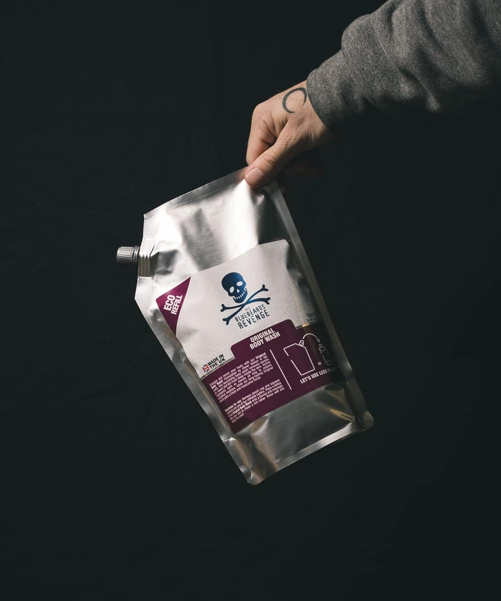 The Bluebeards Revenge Original Body Wash Refill Pouch Low Waste Vegan Friendly Moisturising Body Wash 1 Litre : Amazon.co.uk: Beauty