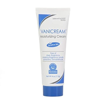 Vanicream Moisturizing Skin Cream | For Sensitive Skin | Soothes Red, Irritated, Cracked, Or Itchy Skin | Dermatologist Tested | Fragrance And Paraben Free | 4 Ounce