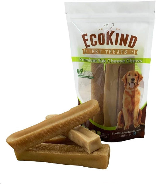 EcoKind Pet Treats Gold Yak Dog Chews | Great for Dogs, Treat for Dogs, Keeps Dogs Busy & Enjoying, Indoors & Outdoor Use (1 Stick)