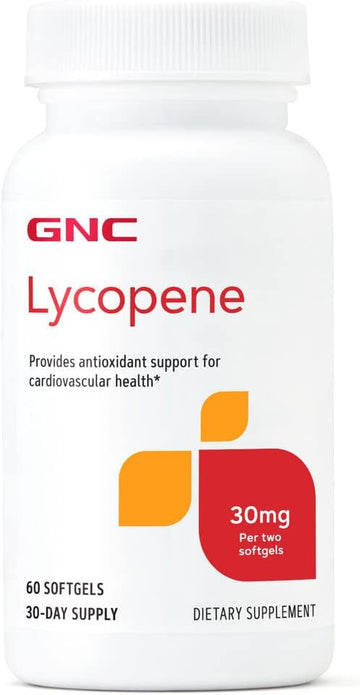 Gnc Lycopene 30Mg | Provides Antioxidant Support For Cardiovascular Health | 60 Softgels