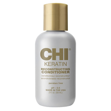 Chi Keratin Leave-In Conditioner, Hydrating Conditioner For Restoring Softness & Preventing Breakage, Great For Daily Use, Sulfate-Free, 2 Oz