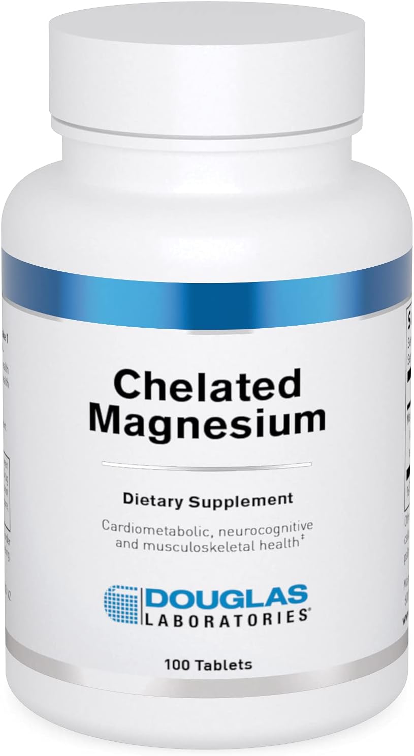 Douglas Laboratories Chelated Magnesium | Supports Energy Metabolism, Heart, Skeletal Muscles And Nervous System | 100 Tablets