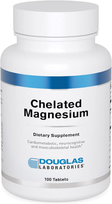 Douglas Laboratories Chelated Magnesium | Supports Energy Metabolism, Heart, Skeletal Muscles And Nervous System | 100 Tablets