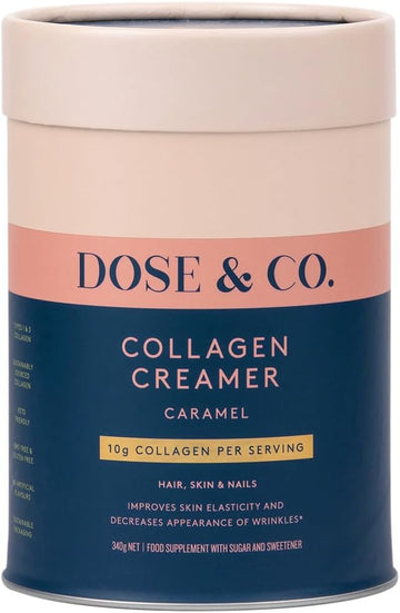 Dose & Co Collagen Creamer In Caramel Flavour - 340G Powder Supplement