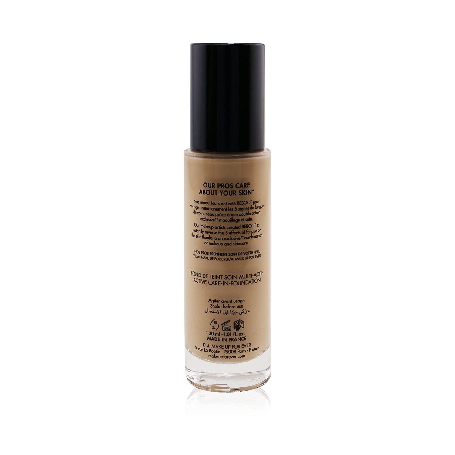 Make Up For Ever Reboot Active Care Revitalizing Foundation Y218 - Porcelain : Beauty & Personal Care