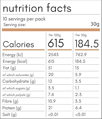 Keto Hana Cinnamon Keto Granola Breakfast Cereal With Just 1.2G Net Carbs (300G) Low Carb, High Protein Snack