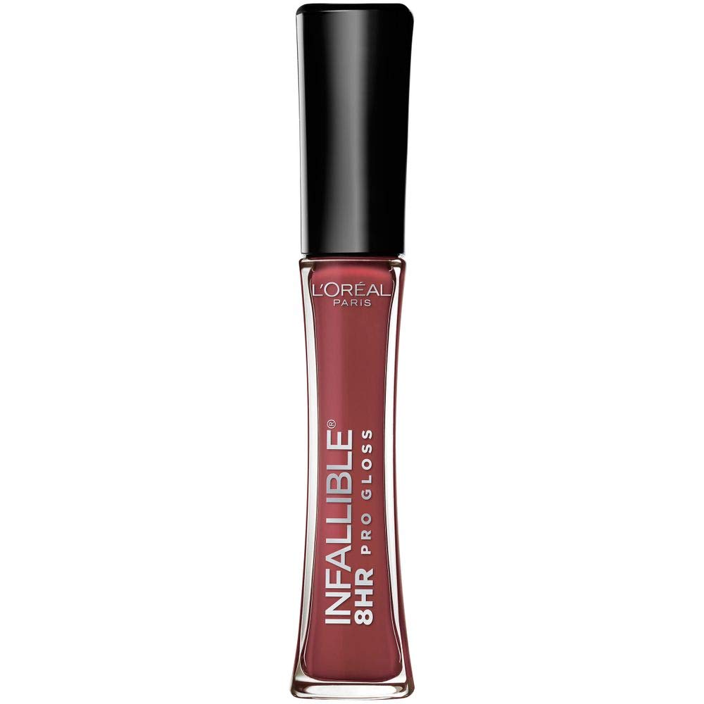 L’Oreal Paris Makeup Infallible 8 Hour Hydrating Lip Gloss, Sangria, 0.21 Fl Oz