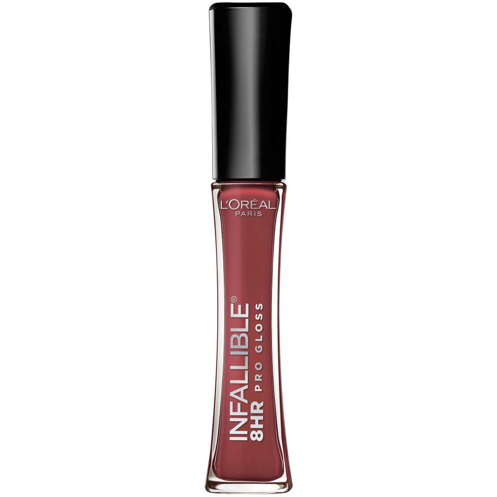 L’Oreal Paris Makeup Infallible 8 Hour Hydrating Lip Gloss, Cherry Flash, 0.21 Fl Oz