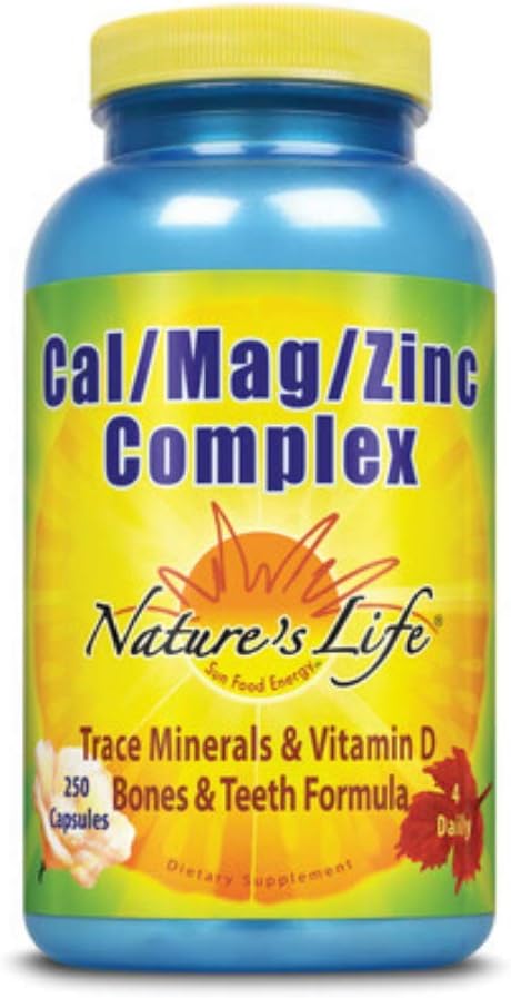 Nature's Life Cal/Mag/Zinc Complex | 250 ct : Health & Household