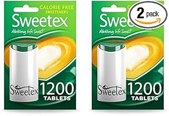 Sweetex Calorie Free Sweetener, 1200 Tablets (Pack Of 2)