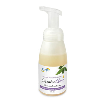 North American Herb & Spice Essentiaclenz Waterless Soap - 8 Fl Oz - Cleans Wet & Dry Hands - With Essential Oils