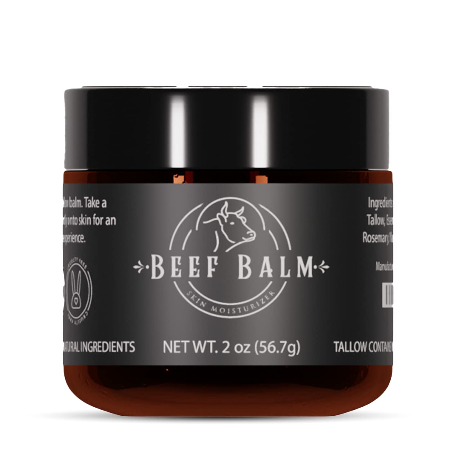 Beef Tallow For Skin – Grass-Fed Tallow Balm, Face & Body Cream, Natural Tallow Lotion For Dry Skin, Anti-Aging, Vanilla Scented (2Oz)