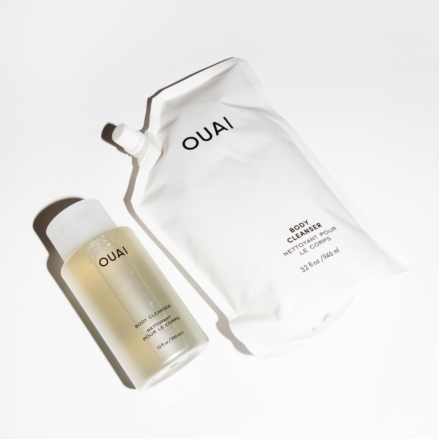 OUAI Body Cleanser Refill, Dean Street - Foaming Body Wash with Jojoba Oil and Rosehip Oil to Hydrate, Nurture, Balance and Soften Skin - Paraben, Phthalate and Sulfate Free Skin Care Products - 32 Oz : Beauty & Personal Care