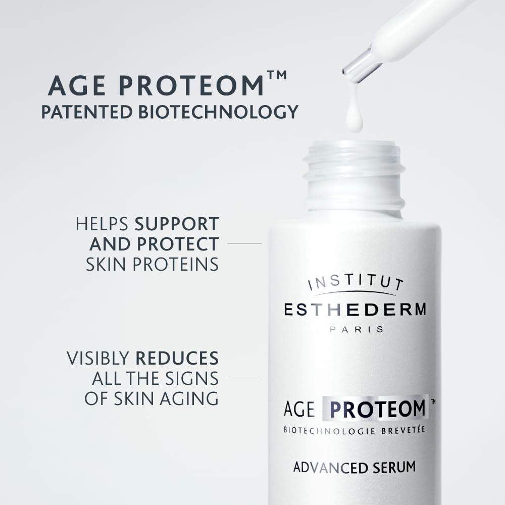 Institut Esthederm Age Proteom Advanced Serum, Aging Facial Care For Wrinkles, Firmness, And Radiance, 1 Fl Oz : Beauty & Personal Care