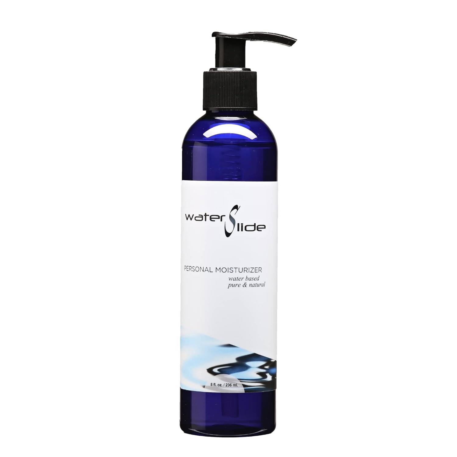 Earthly Body Waterslide, 8 Fl. Oz. - Personal Moisturizer - 100% Natural, Water-Based Formula - Vegan & Cruelty Free