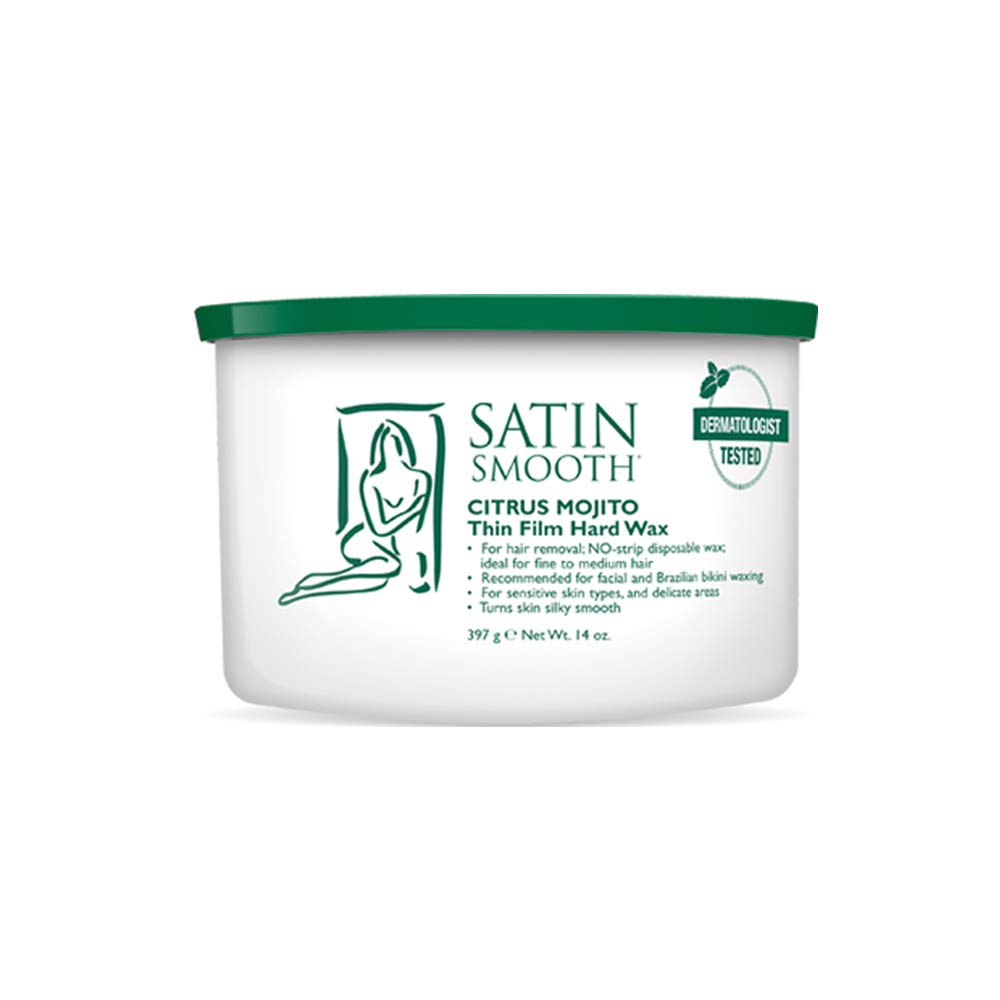 Satin Smooth Citrus Mojito Thin Film Hard Hair Removal Wax 14Oz