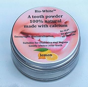 Lemon Tooth Powder 100% Natural Made With Calcium