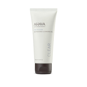 Ahava Cleanse Refreshing Cleansing Gel - Soapless Cleanser & Refresher, Tones & Wash-Off Makeup, Dirt & Impurity, Enriched With Exclusive Blend Osmoter, Ginger Root, Allantoin & Vitamin E, 3.4 Fl.Oz