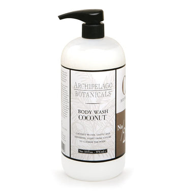 Archipelago Botanicals Coconut Body Wash, Decadent And Nourishing Daily Wash, Protected And Moisturized Skin, Free From Parabens, Phthalates And Gmos (33 Oz)
