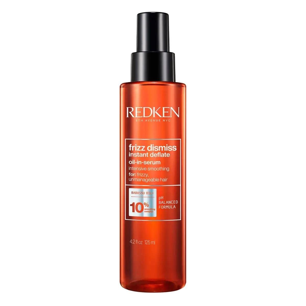 Redken Frizz Dismiss Instant Deflate Oil-In-Serum | Frizz Control Instantly Smooths | Anti Frizz For Shine | With Babassu Oil | Sulfate Free