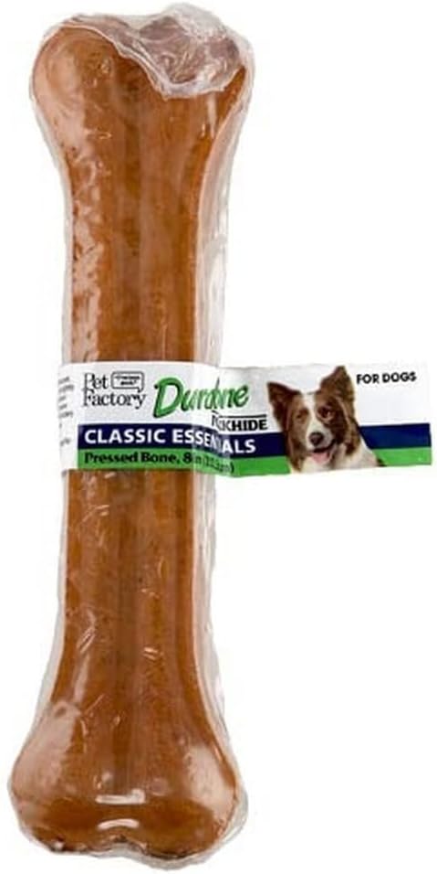 Pet Supplies : Pet Factory Classic Essentials Porkhide 8" Durabone Dog Chew Treat for Aggressive Chewers - Natural Flavor, 1 Count/1 Pack : Amazon.com