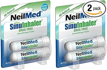 NeilMed SinuInhaler Natural Non Medicated Aromatherapy Inhaler (Bonus Pack) (Pack of 2) : Health & Household
