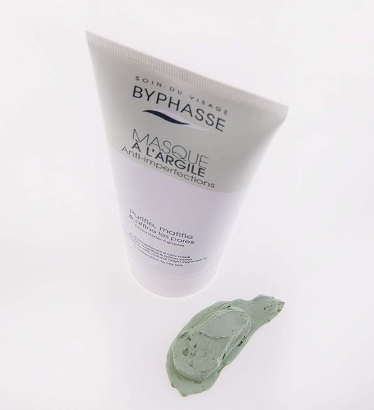 Byphasse - Masque À L'Argile - Anti Imperfections - Peaux Mixtes À Grasses -150Ml